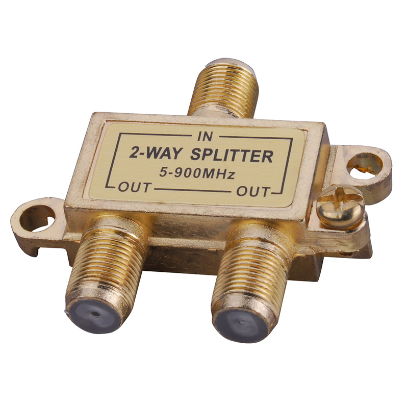 IN2AV shop | 2-Way Signal Splitter with Built-In Grounding Block ...