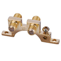 Dual “F” Coax Grounding Block
